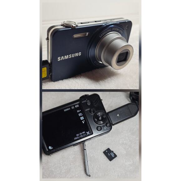Samsung Digital Camera ST90 14.2MP Black Working 2gb Sd Card And Cord - Picture 1 of 9